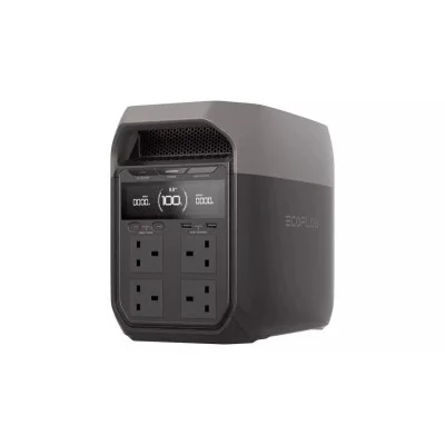 Ecoflow Delta 3 Power Station, 1024Wh Solar Generator - Black